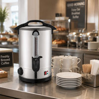 Bouilloire à eau chaude électrique, distributeur de café commercial en acier inoxydable 304 avec contrôle de la température pour le bureau