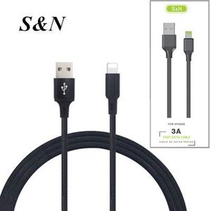 Cable USB S&N para iPhone, 3A, Carga Rápida y Sincronización de Datos - Product Image 1