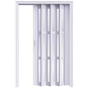 Porte pliante en PVC antivol et imperméable |   Cloison pliante silencieuse pour salle de bain, supermarché et maison, installation facile - Product Image 1
