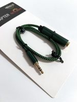Cable de Transmisión de Audio de Alta Calidad, Trenzado de PVC, Chapado en Oro, de 3.5mm a 6.35mm, Macho a Hembra, para Micrófono de 6.35mm