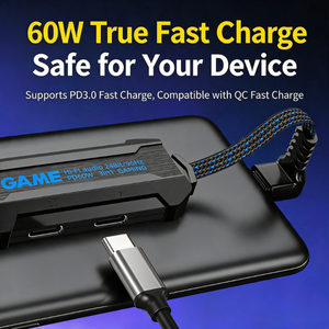 <span class=keywords><strong>อะแดปเตอร์</strong></span>เสียง USB-C 3 in 1 ขนาด 3.5 มม. รองรับการชาร์จเร็ว 60W PD พร้อม Hi-Fi DAC รูปตัว L สำหรับโทรศัพท์มือถือและหูฟัง - Product Image 3