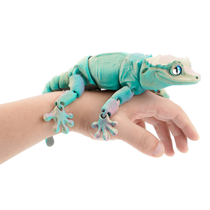 Lézard imprimé en 3D avec queue mobile, modèle d'animal articulé, ornement de bureau créatif unique, décoration pour la maison et le bureau - Product Image 1