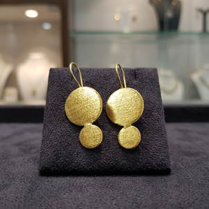 SOUMYA CREATIONS - Pendientes de Latón Hechos a Mano con Baño de Oro para Mujer, Estilo Rajastaní, Ideales para Fiestas - Product Image 3