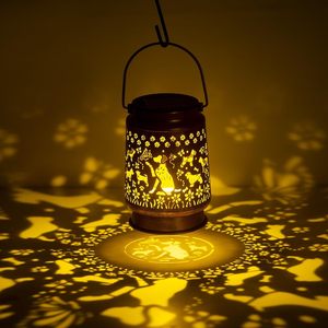 Lanterne solaire LED en fer en forme de colibri et de cheval, lumière blanc chaud, pour extérieur, cour, résistante au vent, indice IP65, certifiée ROHS, pour l'aménagement de jardins - Product Image 4