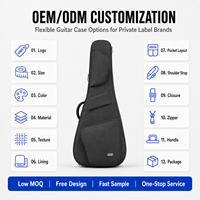 Housse de transport rembourrée pour guitare Oxford, résistante aux chocs, souple, avec plusieurs poches pour guitare acoustique et rangement musical