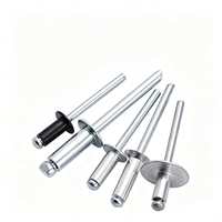 Rivets à tête dôme en aluminium naturel avec mandrin en acier au carbone pour la fixation de tôles de placards métalliques