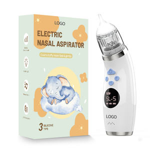 Aspirador <span class=keywords><strong>Nasal</strong></span> Eléctrico para Bebé 2025 Limpiador de Nariz de Silicona Suave para Recién Nacidos y Lactantes con Pantalla LCD y Potente Succión - Product Image 1