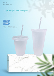 Bán buôn 16oz 24oz đồng bằng rõ ràng tái sử dụng nhựa uống cup với nắp và rơm lạnh chai nước Cốc Cốc Cốc cà phê - Product Image 3