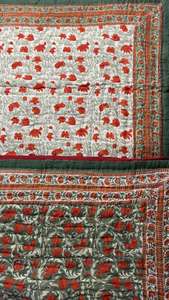 Rajasthani cotton <b>Kantha</b> Patchwork Duvet Vintage Style QueenSize Cotton KanthaQuilt Soft Reversible Winter Blanket for HotelUse - Product Image 5