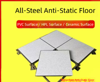 Lantai Akses Terangkat Anti-statis Keramik 600x600x35mm Langsung dari Pabrik untuk Pusat Data dan Gedung Perkantoran