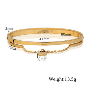 Heart Shape Stainless Steel Bracelet 6Mm <b>Gold</b> Women's Everyday Wear Charm <b>Bangle</b> <b>Rose</b> <b>Gold</b> Jewelry - Product Image 5