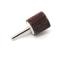 Meules à lamelles abrasives en oxyde d'aluminium, grains 40, 60, 80, 120, avec tige