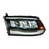 Phares LED modifiés pour Dodge Ram 2009-2018, phares LED DRL, clignotants, feux de route, 12V