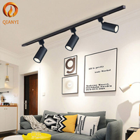 Spots LED modernes et simples pour centre commercial, montage en surface, culot GU10, pour magasins de vêtements et usage domestique