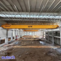 Grue à double poutre de 5 à 32 tonnes avec chariot magnétique électromagnétique et équipement de levage EOT contrôlé par PLC pour la ferraille d'acier
