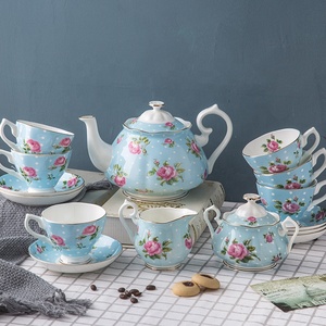 Discount Promotion European Luxury Ceramic Porcelain Eco-Friendly Afternoon <b>Tea</b> Coffee <b>Set</b> - Product Image 1