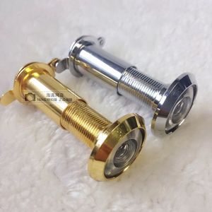 Viseur de porte antivol, réglable de 35 à 55 mm, finition or et argent - Product Image 1