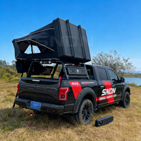 Tente de toit rigide SNDN à ouverture latérale pour camping quatre saisons, tente de toit en aluminium imperméable pour SUV 4x4, 4 personnes