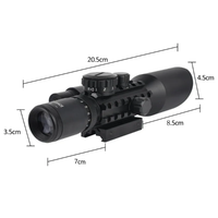 SYQT M9 Lunette de Visée 3-10X42 EG Laser Rouge et Vert Optique Adaptée à la Chasse et aux Sports de Tir