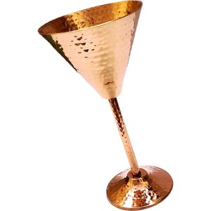 Premium Quality Handmade Copper <b>Wine</b> <b>Goblet</b> Cup Unique Chalice Design with Moscow Mules & Great Gift 100% Pure Brass Base - Product Image 5