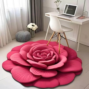 Luxury 3D Floral Diatomite <strong>Bath</strong> <strong>Mat</strong> Super Absorbent Fast Drying <strong>Non</strong> <strong>Slip</strong> Waterproof for Bathroom Kitchen Living Room - Product Image 1