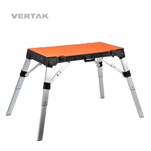 Vertak Multifunctionele Draagbare Verstelbare Houtbewerking Tafel 4 In 1 Opvouwbare Werkbank