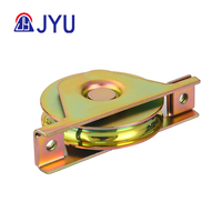 Poulie de rouleau de roue de porte coulissante galvanisée à roulement unique avec support interne-Golden