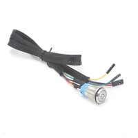 Interrupteur de démarrage d'ordinateur, bouton de réinitialisation de puissance 3V-6V, SW, avec câble de carte mère 60cm, à monter soi-même