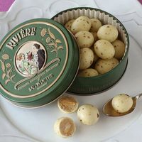 Boîte en métal ronde personnalisée pour biscuits, en fer blanc de qualité alimentaire, hermétique avec couvercle coulissant, pour le stockage de biscuits et gâteaux, coffret cadeau, vente en gros