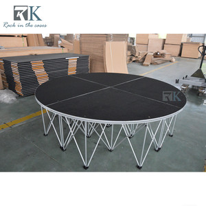 Quarter Round <b>Stage</b> <b>Platform</b> Black Non-slip Industrial Aluminum Riser <b>Stage</b> - Product Image 4