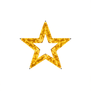 Decorazione Luminosa Natalizia Stella da 33,5 Pollici con 115 LED, Illuminazione Elegante per le Feste, IP44, Luce Bianca Calda - Product Image 1