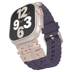Correa de reloj de silicona Premium exclusiva de lujo a <span class=keywords><strong>precio</strong></span> de fábrica para <span class=keywords><strong>Apple</strong></span> <span class=keywords><strong>Watch</strong></span> Series X Ultra 2 <span class=keywords><strong>42mm</strong></span> 46mm 41mm 45mm - Product Image 5