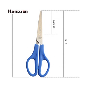 diseño de seguridad contundente Mini de plástico <span class=keywords><strong>6</strong></span> "estudiante de la escuela de los niños tijeras artesanía - Product Image 4