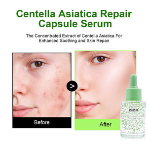 Sérum en capsules à la Centella Asiatica et au Niacinamide pour le visage, apaisant, atténuant les marques d'acné, éclaircissant, repulpant et hydratant - Product Image 3