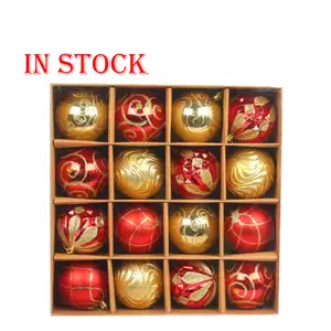 Vente en gros personnalisé luxe suspendu incassable géant luxe clair Noël boules de Noël pour ornements d'arbre