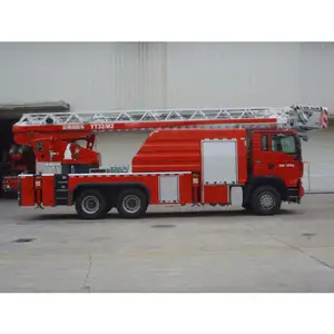 Escalera aérea YT32M1 para camiones de bomberos, novedad, pequeña, 32m, 6x4