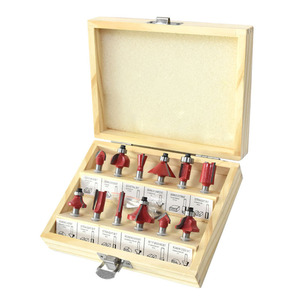 Lot de 12 fraises en alliage pour machines transfrontalières, outils de découpe et de sculpture du bois en gros avec boîte - Product Image 3