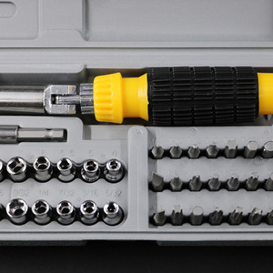 41 Pc Socket Wrench Set 1/4 In Drive Home Repair Tool Kit With Case - Product Image 4