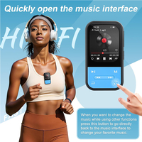 Lecteur MP3 à clipser avec boutons bleus, mémoire intégrée de 32 Go, musique sans perte Bluetooth HiFi, mini Walkman, sport, vente en gros
