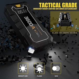 Vente d'usine à courant de pointe 4000A Kit de démarrage de saut de <span class=keywords><strong>voiture</strong></span> avec lampe de poche outil d'urgence démarreur de saut de <span class=keywords><strong>batterie</strong></span> de <span class=keywords><strong>voiture</strong></span> 12L gaz 10L Diesel - Product Image 5