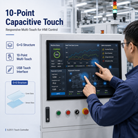Module d'affichage LCD TFT 15,6 pouces 1920x1080 EDP 1.2 avec écran tactile capacitif 10 points G+G USB pour équipement HMI industriel