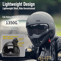 Casque de moto intégral rétro Scorpion 3C DOT, personnalisé unisexe toutes saisons pour le tourisme