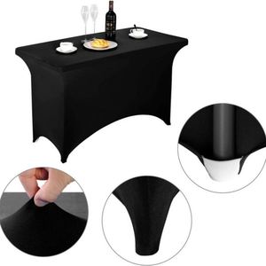 Mantel Elástico Lavable Rectangular para Mesa de Patio de 4, 6 y 8 Pies, Ideal para Eventos, Bodas y Banquetes - Product Image 4