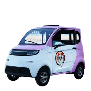 Mini voiture électrique à basse vitesse 4 roues 2 portes 4 sièges ABS A6 nouveau modèle moteur fort 4 places petite voiture électrique intelligente - Product Image 4