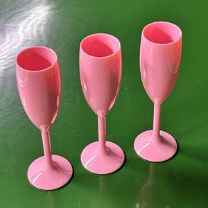 Verre à vin en plastique moderne réutilisable avec logo personnalisé pour flûtes 350 ml/12 oz pour mariage - Product Image 3