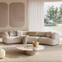 Canapé en tissu en gros, design créatif, pour hôtel, club, canapé incurvé multiplace pour salon, personnalisation