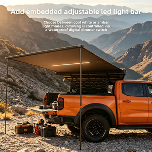 Auvent latéral pour pick-up, tissu Oxford imperméable, tente de <span class=keywords><strong>camping</strong></span> pour voiture, pare-soleil pour les voyages en autonomie, <span class=keywords><strong>prix</strong></span> usine, personnalisable - Product Image 3