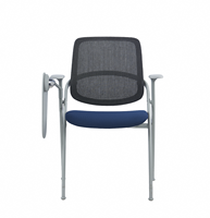 Chaise de formation empilable avec tablette d'écriture, fabrication OEM/ODM, chaise de conférence en maille durable pour la formation et les séminaires d'entreprise