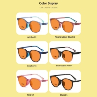Nouveauté, lunettes optiques pour enfants de haute qualité, monture TR90, jeu sur ordinateur, verres rouges, orange, jaunes, unisexe, personnalisées, anti-lumière bleue
