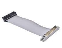 Conector IDC de paso de 2,54 mm, cable plano gris de 15 cm de longitud, aislamiento de PVC, cobre, 14 pines, cable flexible tipo arnés